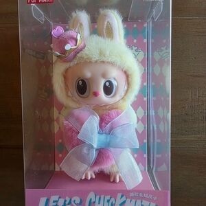 Pop Mart Let's Chick Figure with Pink and Yellow Outfit